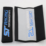 ST Racing seat belt pads, ST Racing seat belt covers, jdm seat belt pads, jdm seat belt covers, momo shoulder pads, seat belt cover jdm, seatbelt covers, car seat strap covers, seat belt cushion, seat belt shoulder pad, seat belt protector, car seat belt cover