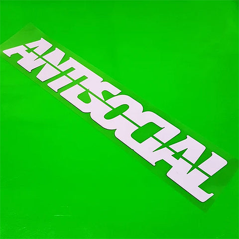 ANTISOCIAL Car Windshield Sticker Decal