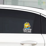 Cartoon Baby in Car Sticker Decal