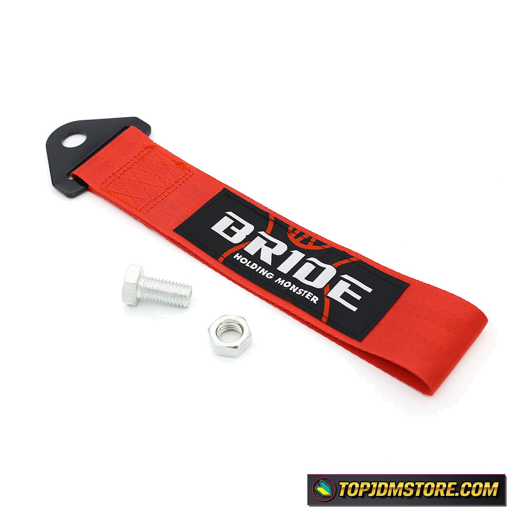 JDM High Strength BRIDE Racing car tow strap/tow ropes/Hook/Towing Bars