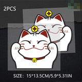 Japanese Lucky Cat Window Decal Sticker
