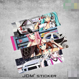 JDM Car Babe Sticker Decal