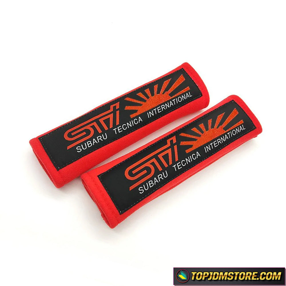 STI Seat Belt Pads | Subaru Racing Accessories | JDM Style – Top