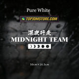 MIDNIGHT TEAM Car Sticker Decal