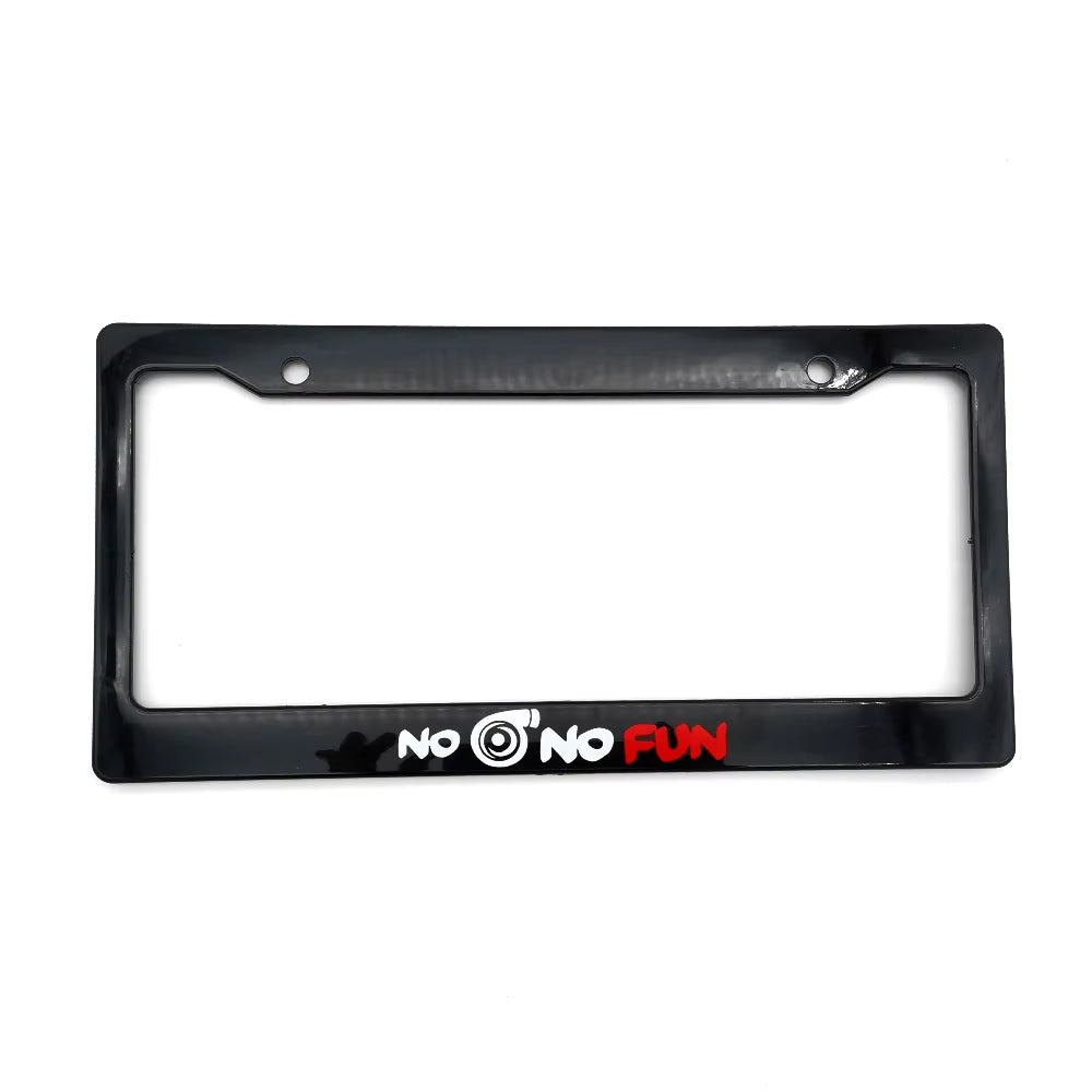NO BOOST NO FUN License Plate Frame – Top JDM Store