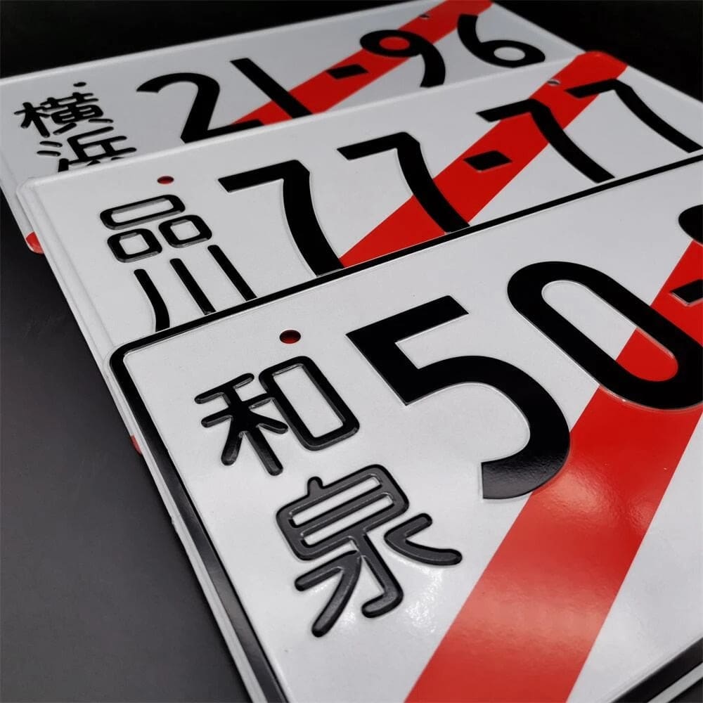 77-77 Lucky Temporary JDM License Plate – Top JDM Store