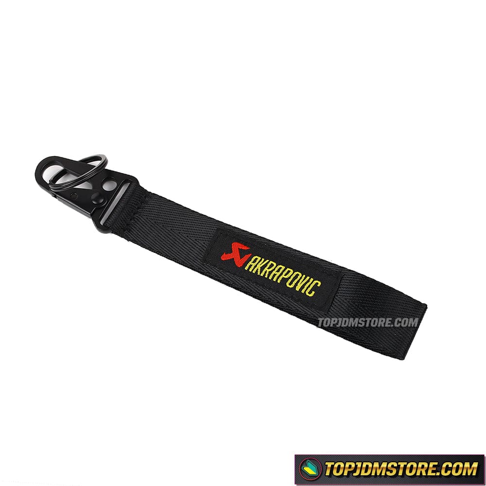 Akrapovic Keychain | JDM Tow Hook Clasp Key Ring Tag Accessories