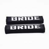 BRIDE Racing JDM Seat Belt Shoulder Pads Black/Red - Top JDM Store