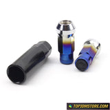 burnt blue lug nuts,burnt blue,blue burn,jdm lug nuts,aftermarket lug nuts,custom wheel lug nuts,best lug nuts for aftermarket wheels,best aftermarket lug nuts,aftermarket wheel nuts,lug nuts for aftermarket rims,jdm wheel nuts,jdm racing lug nuts