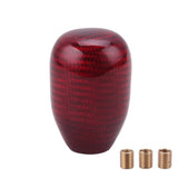 Carbon Fiber Universal Shift Knob Short - Red - Shift Knobs 3