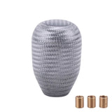 Carbon Fiber Universal Shift Knob Short - Silver - Shift Knobs 9