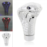 cobra shift knob,cobra gear shift knob,cobra head shift knob,light up shift knob,snake head shift knob,american shifter knobs,snake shift knob,led shift knob,american shifter,led gear knob,led gear shift knob,car gear knob with light,light up gear knob,
