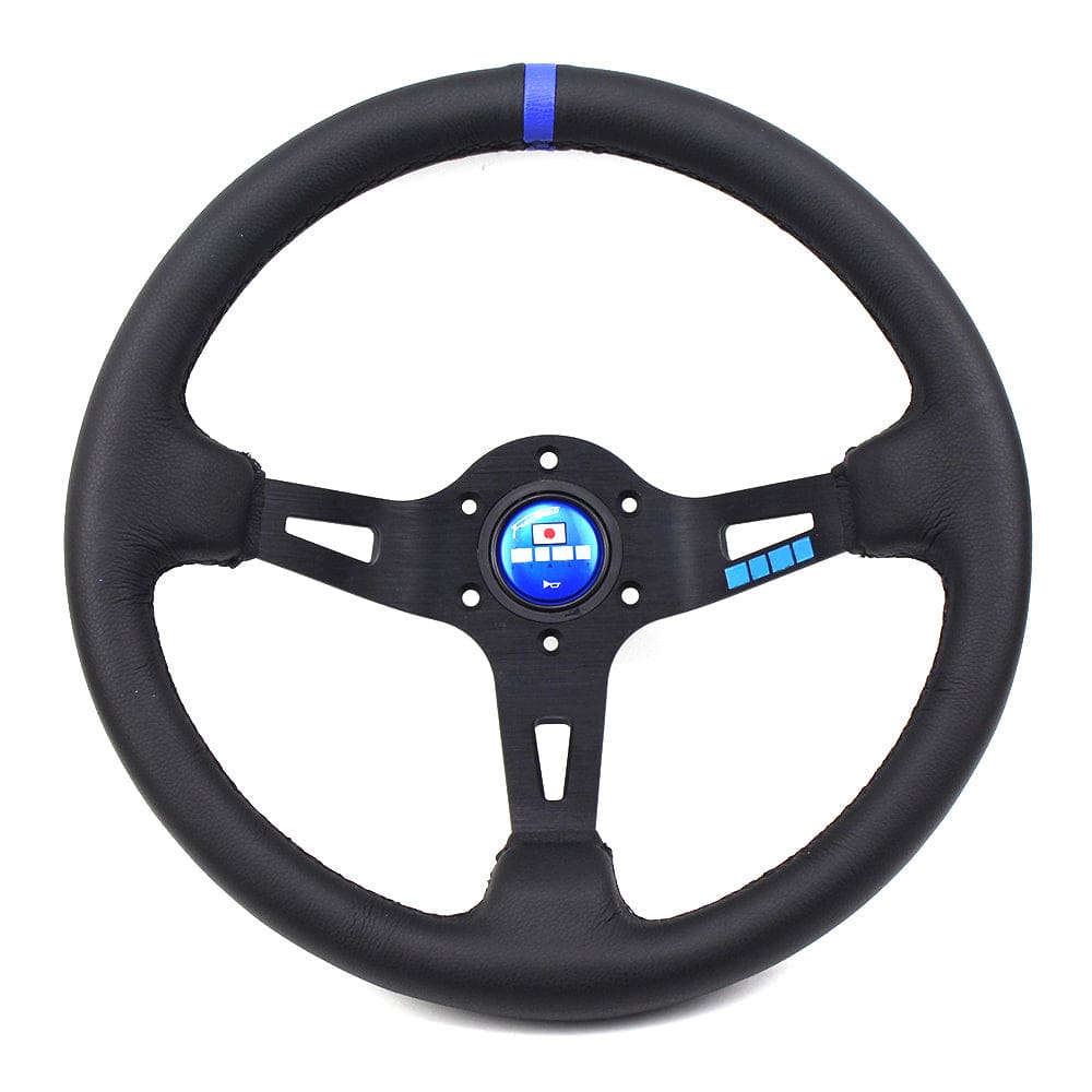 MOMO FULL SPEED 328Φ 90mm DEEP MOMO Full Speed Steering Wheel 328mm - Black - RHDJapan