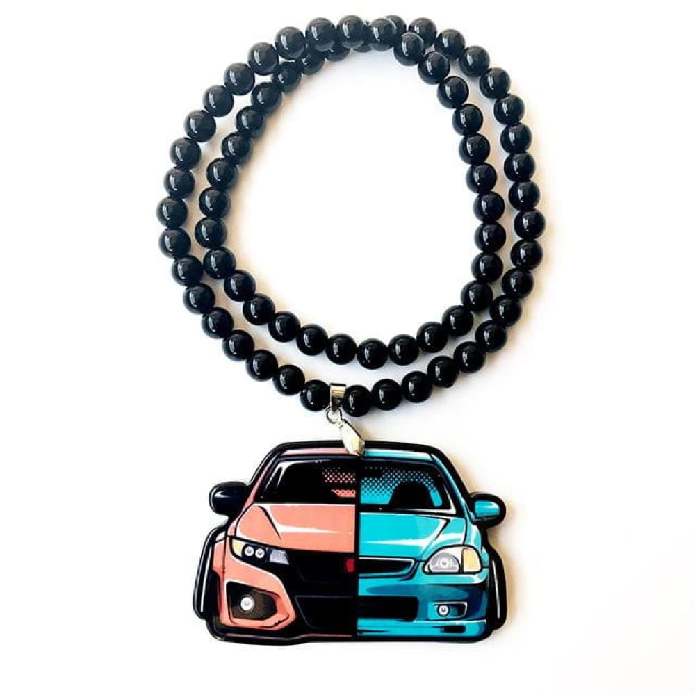 JDM Car Two Generation Front Badge Emblem Pendant Accessory