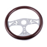 Genuine Wood Grain Steering Wheel Sexy 15inch 380mm - Top JDM Store