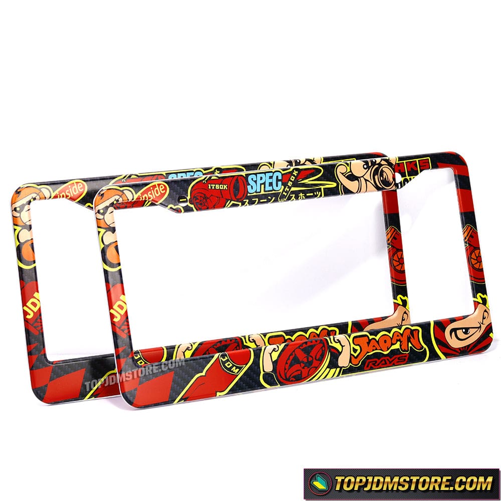 JDM Graffiti Bomb License Plate Frame – Top JDM Store