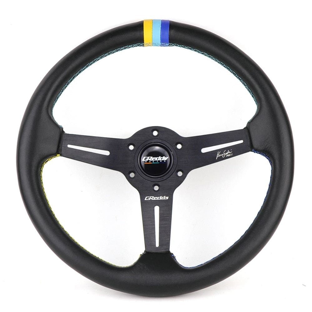 オリオティスジャッジ　gp GReddy GPP Steering Wheel Leather 14inch - Top JDM Store