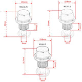 Magnetic Oil Drain Plug Bolt M12x1.5 M12x1.25 M14x1.5 - Engine 6