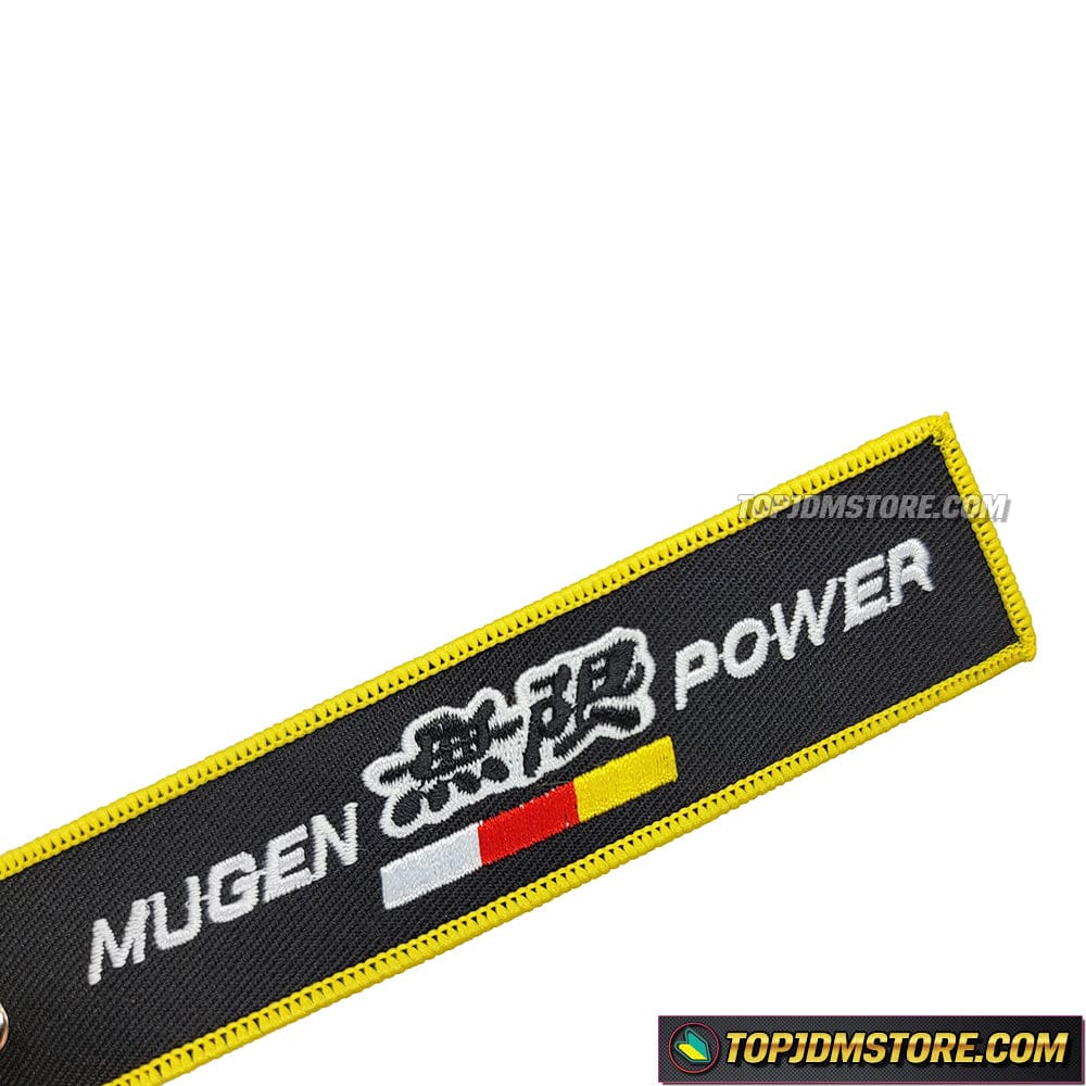 Mugen Key Chain Jet Tag Yellow - Top JDM Store