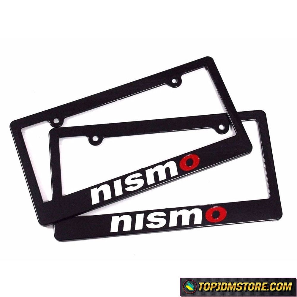 thumbnail image 2 of IPick Image Nissan NISMO Black Carbon Fiber Finish License Plate Frame Stainless 2 of 6