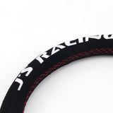 J Racing Steering Wheel Suede Flat 14 Red Stitch - Steering Wheels 7