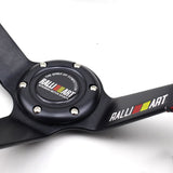 Ralliart Deep Dish Leather Steering Wheel 14inch - Steering Wheels 6