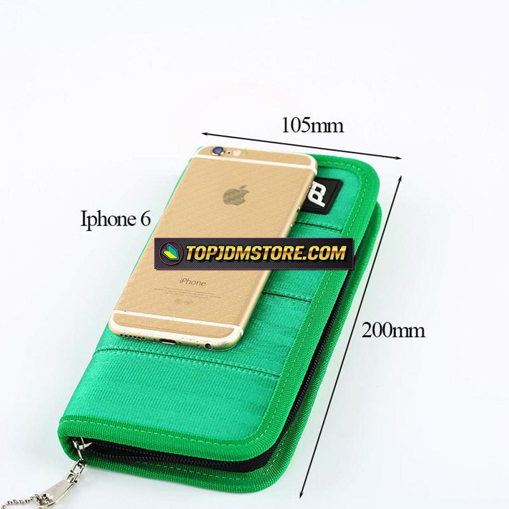 Takata Seat Belt Webbing Zipper Wallet - Top JDM Store