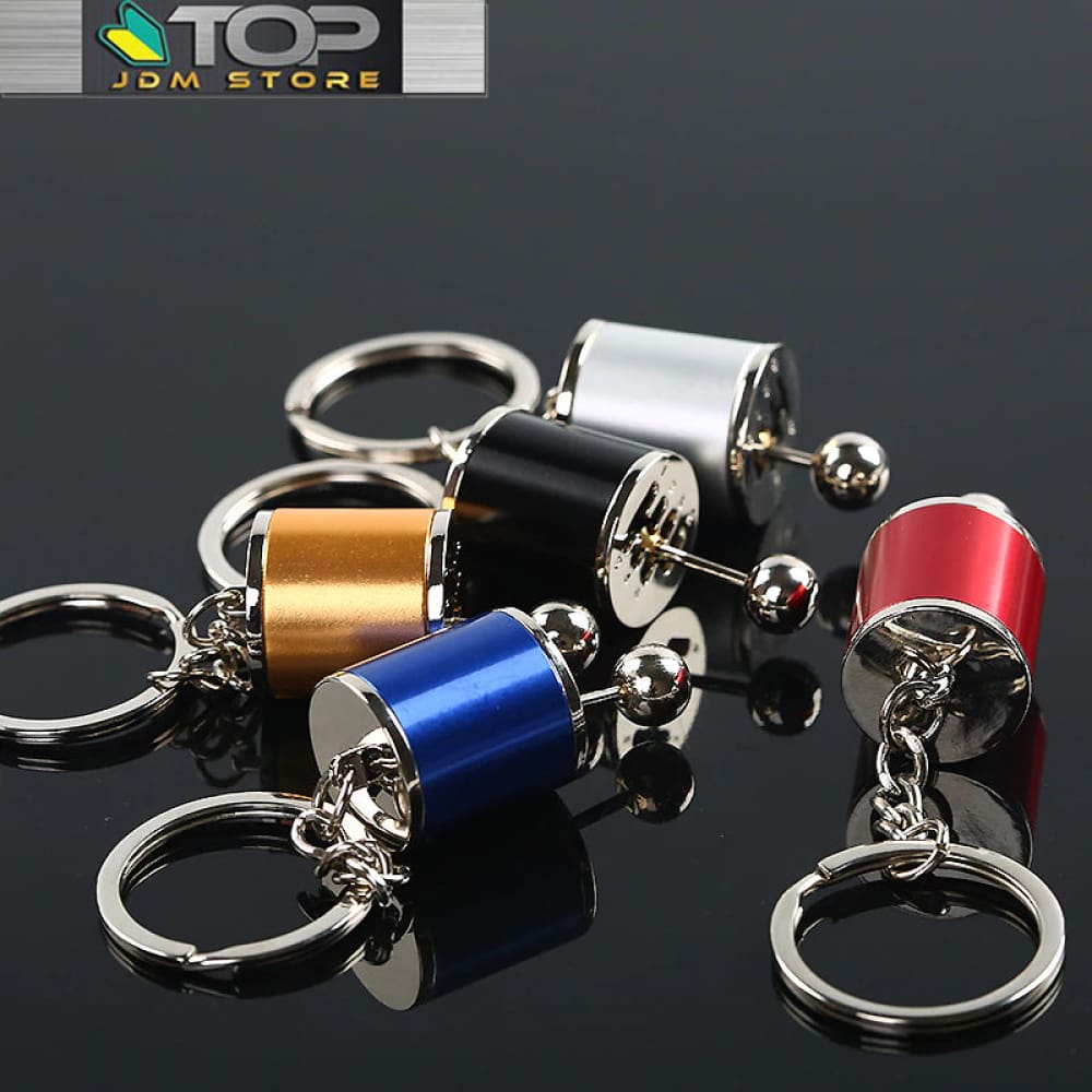 Six Speed Gear Shift Box Shift Knob Keychain