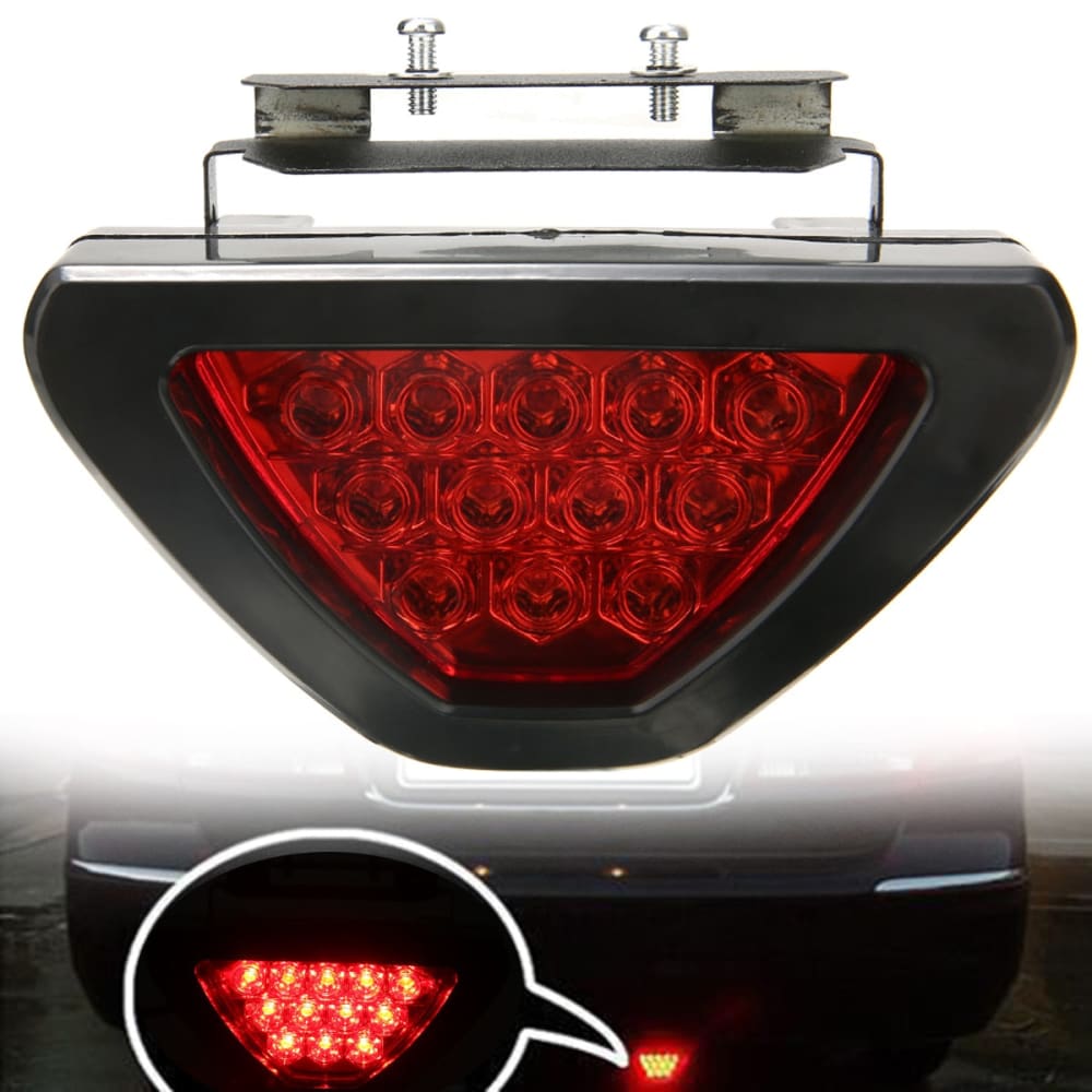 Free shipping F1 Style 12 LED Rear Tail Brake Stop Light Third Strobe DRL Fog La
