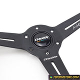 GPP Suede Leather Steering Wheel 14inch - Steering Wheels 7