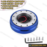 Thin Snap Off Quick Release Ball Locking Steering Wheel Hub - Blue - Steering Wheel Hubs 7