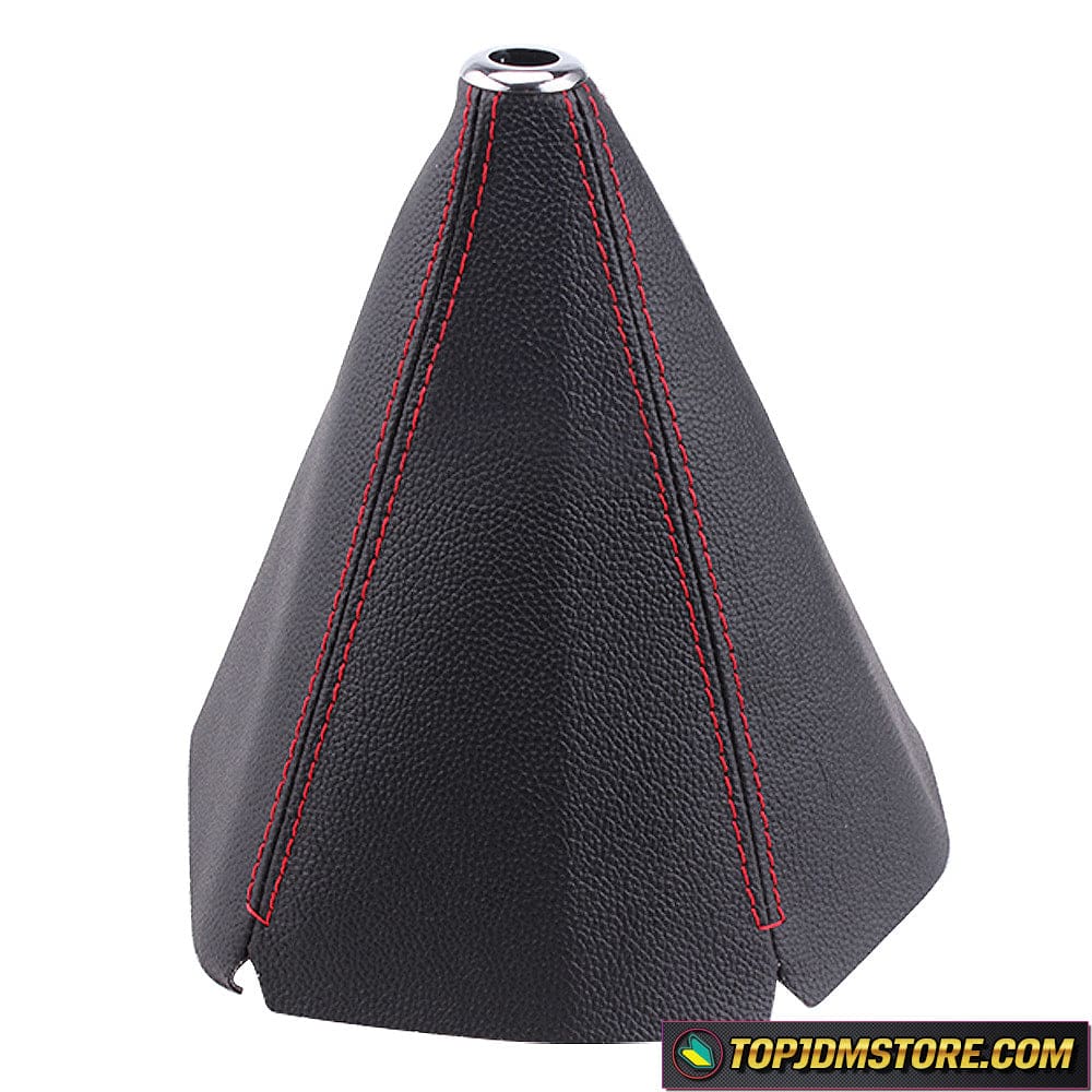 Genuine Leather Velvet Suede Shift Knob Boot Cover Black With - Foto 8