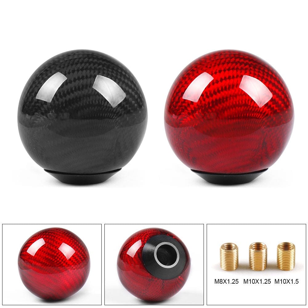 Carbon Fiber Car Gear Shift Knob Head Cover Trim For Toyota Camry 6th 2007-2011