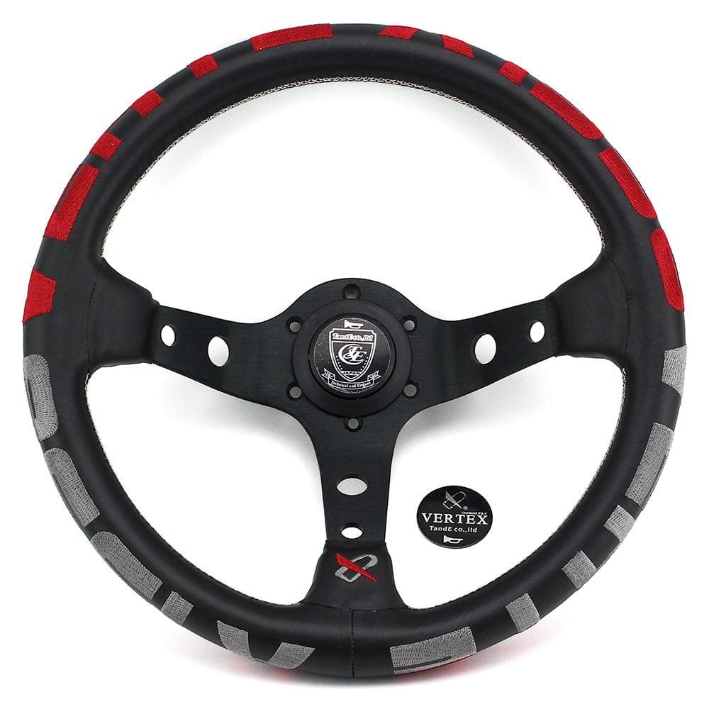 Vertex 1996 JDM Steering Wheel 13inch Leather Red