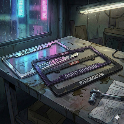 jdm license plate frame,mugen license plate frame,japanese license plate frame,jdm plate frame,jdm license plate bracket,jdm license plate holder,aftermarket license plate holder,nismo license plate frame,spoon license plate frame