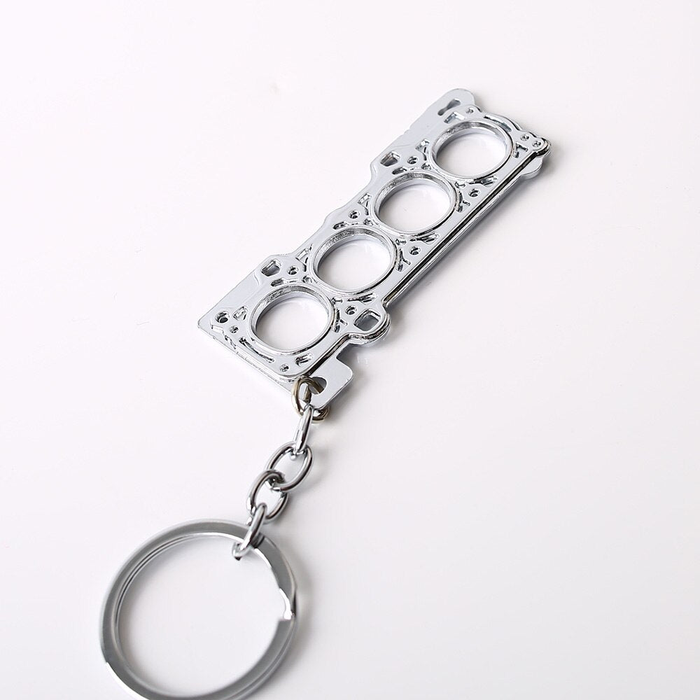 WHITE Fidget Keychain Spinner  Key Chain, Key Ring, Key Holder