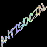ANTISOCIAL Scribble Windshield Banner Sticker