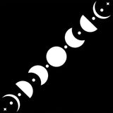 Moon Phases Spectrum Windshield Sticker