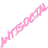 ANTISOCIAL Scribble Windshield Banner Sticker