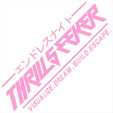 THRILL SEEKER Kanji Windshield Banner Sticker