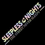 SLEEPLESS NIGHTS Car Windshield Banner Sticker