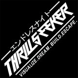 THRILL SEEKER Kanji Windshield Banner Sticker