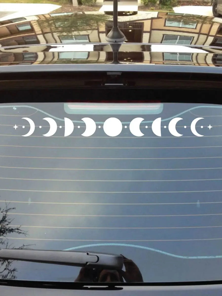 Moon R Drive Spectrum Moon Phases Spectrum Windshield Sticker – Top JDM Store