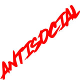 ANTISOCIAL Scribble Windshield Banner Sticker