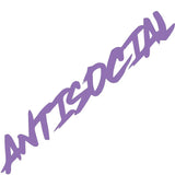 ANTISOCIAL Scribble Windshield Banner Sticker