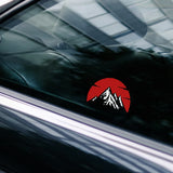JDM Crimson Sky Mountain Sticker Decal