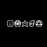 1UP Mushroom Star Power Ups Pixel Sprite Items Sticker