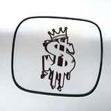 Crown Dollar Sign Car Decal Sticker