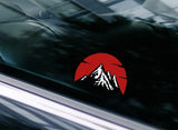 JDM Crimson Sky Mountain Sticker Decal