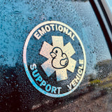 EMOTIONAL SUPPORT VEHICLE Car Sticker Decal